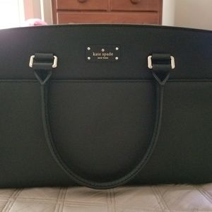 New Kate Spade Small Caley Grove Street Black Satc